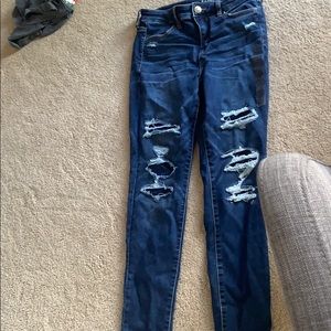 american eagle size 6 hi-rise jegging